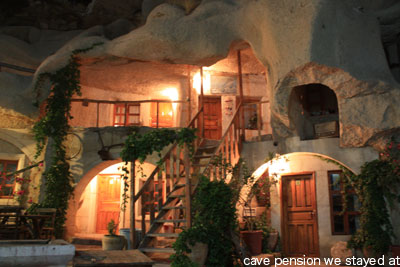 ギョレメの洞窟ホテル