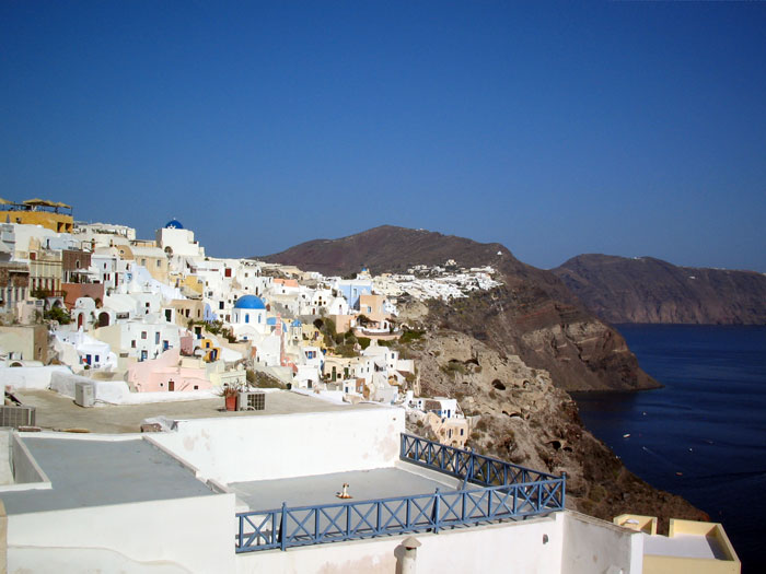 ギリシャ、サントリー二島。クリックするとギリシャの写真集へリンクします